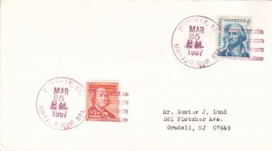 United States Kentucky Millard Rur. Sta. Pikeville 1967 violet 4f-bar  1959-1...