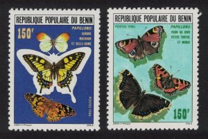 Benin Butterflies 2v 1986 MNH SG#1021-1022
