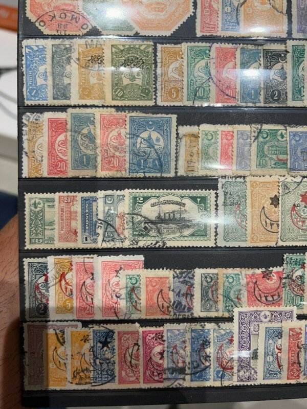 Turkey Ottoman 1863 1920 Mixed Postage Collection 125+ Stamps - Good Selection