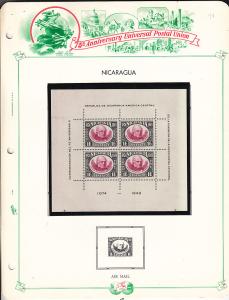 Nicaragua #C309-C315 SS  Mounted  White Ace Pages
