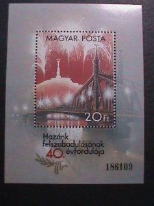 HUNGARY 1985 SC#2914 LIBERATION FROM GERMAN OCCUPATION FORCES 40TH  ANNIV: S/S