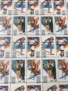 US 2067-70 Olympic 20C Sheet Of 50 Whole Sheet Perf Shift Mint Never Hinged.