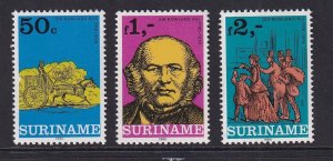 Surinam #549-551  MNH  1980  London stamp exhibition