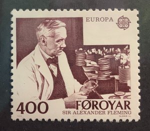 Faroe Island 1983 Scott 96 MNH - 400o, Europa,   Alexander Fleming