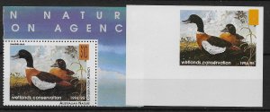 AUSTRALIA 1994-95 Wetlands Conservation stamp $10 mountain - 17311