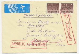 Cover Netherlands - Peru 1989 Poste Restante