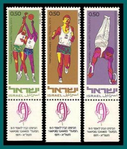 Israel 1971 Hapoel Games, MNH  443-445,SG481-SG483