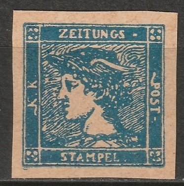 Austria 1866 Sc P1 newspaper reprint/forgery MNH** toned