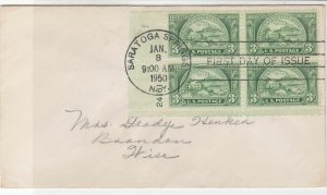 United States 1950 American Bankers Association Stamps Blocks FDC Cover Ref25196