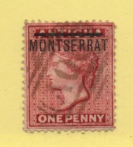 Montserrat  - SG# 1x Used / wmk reversed            -          Lot 0624026