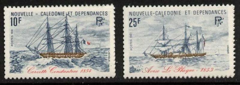 New Caledonia 466-7 MNH Sailing Ships