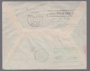 1934 Paraguay Graf Zeppelin Cover to France LZ 127