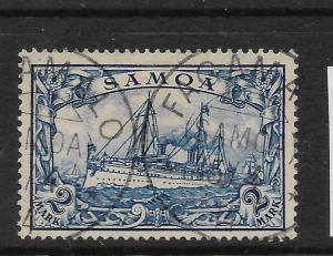 SAMOA  GERMAN 1901  2m   YACHT   FU   Sc 68