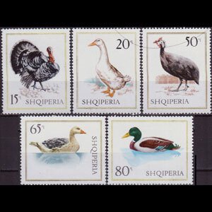 ALBANIA 1967 - Scott# 1087/93 Birds 15-80q LH