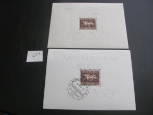 Germany  1936 MNH & USED SC B90 SS XF 33 EUROS (207)