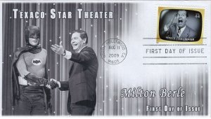 AO-4414a-3, 2009, Early TV Memories, FDC, Add-on Cachet, Standard Postmark, Texa