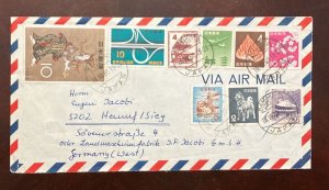 D)1965, JAPAN, LETTER CIRCULATED FROM JAPAN TO GERMANY, WITH STAMPS PHILA