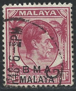 BMA Malaya - 10c purple (I) - SG8 used