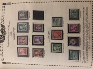 The All American Stamp Album Mint Stamps Very Nice Starts At 1933 Almost Full