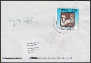 TONGA 2005 cover to USA -  Returned to Sender...............................Q473