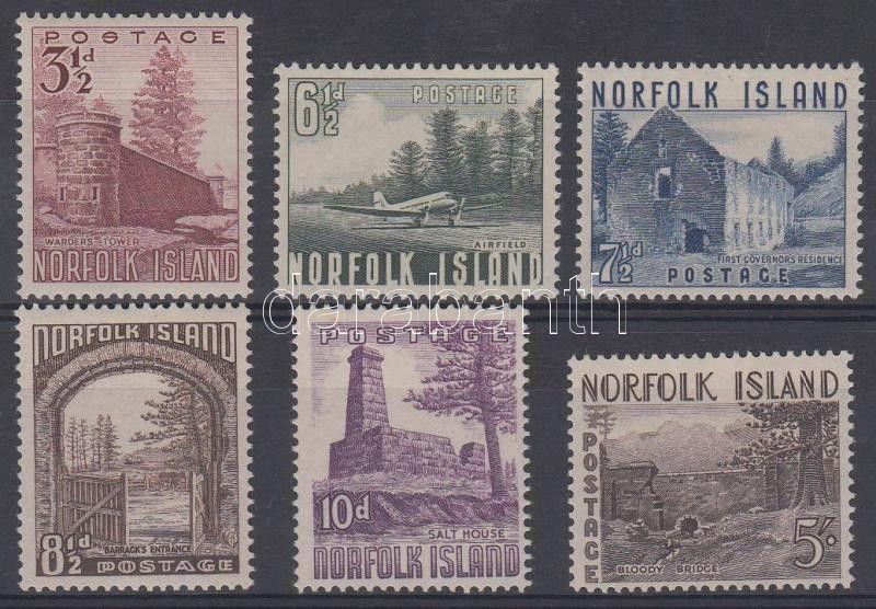 Norfolk Islands stamp Landscapes MNH 1953 Mi 15-20 WS125574