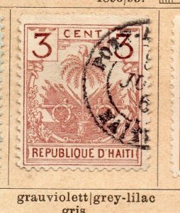 Haiti 1893-95 Early Issue Fine Used 3c. NW-238863