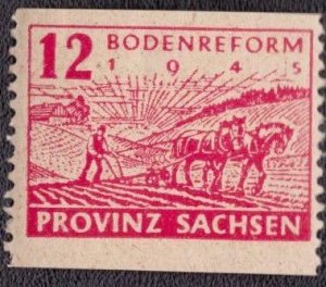 Germany DDR Russian Occupation Saxony 1945 -  13N13 MNH Perforated