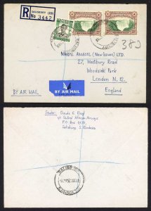 Southern Rhodesia KGVI Registered cover to London