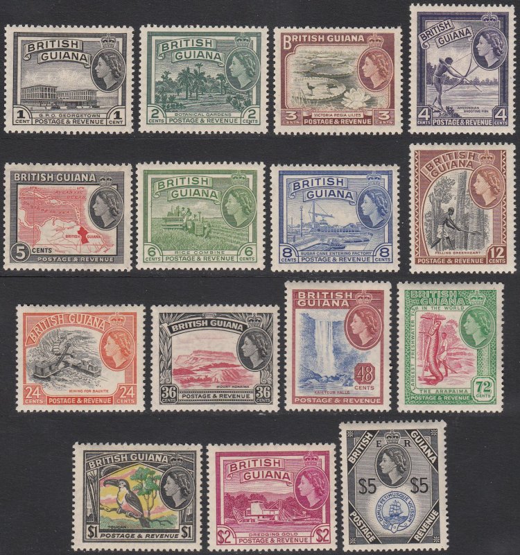 British Guiana 253-267 MH CV $96.15