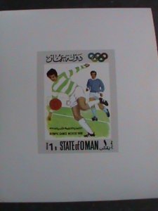 ​OMAN STAMP-1968- OLYMPIC GAMES MEXICO'68 IMPERF: S/S SHEET.#4 MNH SHEET