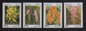 Laos MNH sc# 1292-5 Flowers 10CV $4.85