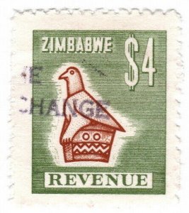 (I.B) Zimbabwe Revenue : Duty Stamp $4 