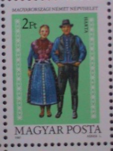 HUNGARY-1981-SC#2713 NATIONAL COSTUMES DRESSING MNH S/S WE SHIP TO WORLDWIDE