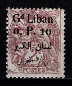 Lebanon 1924 Surch. Gd Liban & value in French & Arabic, 0p10 on 2c [Unused]