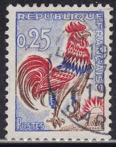 France 1024 Gallic Cock 1962