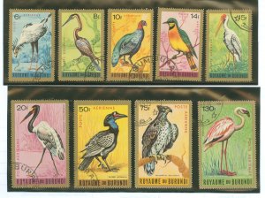 Burundi #C8-C18  Single (Complete Set)