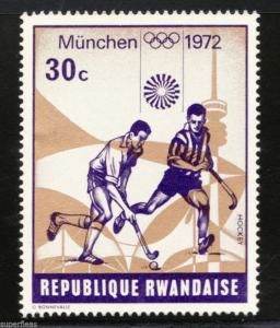 RWANDA 1972 postage stamps (8) Munich Olympic games set MNH F/VF Football etc..