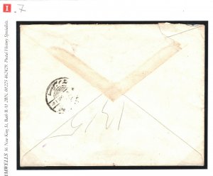 EGYPT Cover *CHEBREKH* Registered Uprated Stationery Envelope 1896{samwells} SI7