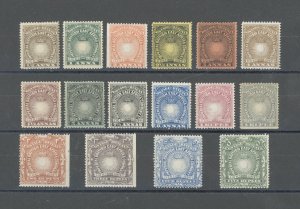 1890-95 Kenya Uganda Tanganyika - Stanley Gibbons #4-9, 11-12, 14/19 - 16 Values