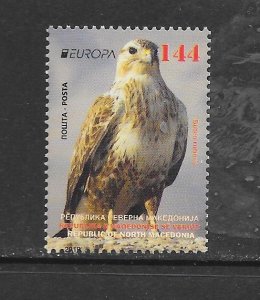 BIRDS - MACEDONIA #816 EUROPA MNH