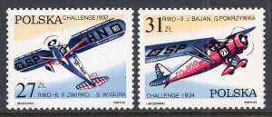 Poland 2515-2516 Airplanes MNH VF