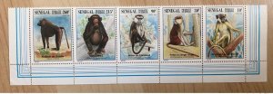 Senegal 1996 Mi.1447 - 1451 Fauna Fauna Monkeys Monkeys Monkeys Primates RARE MNH-