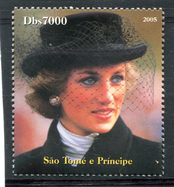 Sao Tome & Principe 2005 Princess DIANA set 1v Perforated Mint (NH)