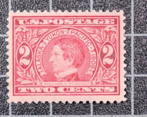 Scott 370 - 2 Cents Seward - MNH - PSE Cert Grade 80 - SCV $20.00