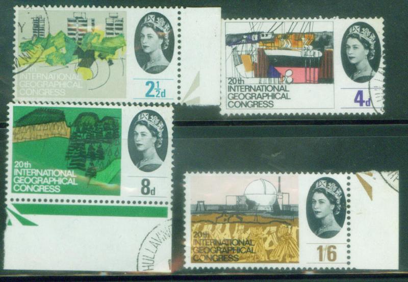 Great Britain Scott 410-13 used stamp set