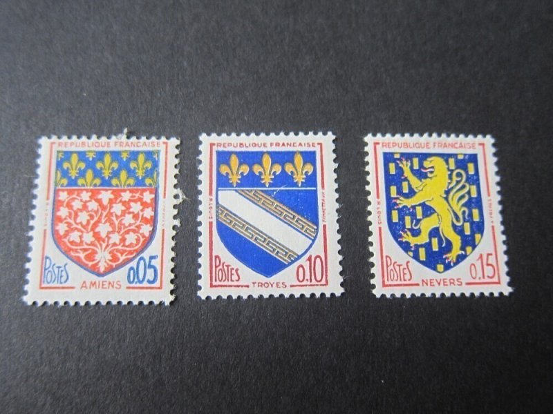 France 1962 Sc 1040-42 set MH