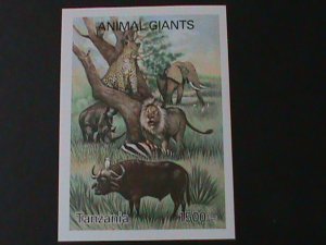 TANZANIA-LOVELY BEAUTIFUL GIANTS ANIMALS IMPERF-S/S-MNH VERY FINE-LAST ONE