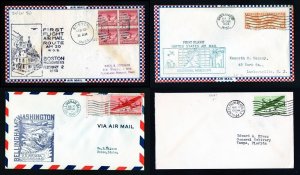 Lot of 4 First Flight covers - Lot # 1