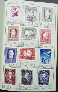 EDW1949SELL : AUSTRIA Mint & Used collection on Old Time approval book.