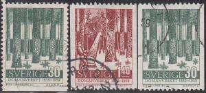 Sweden #544-546 Used Set